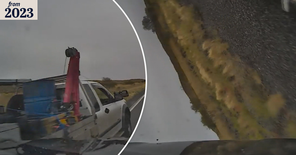 Driver escapes serious injury after rolling car several times