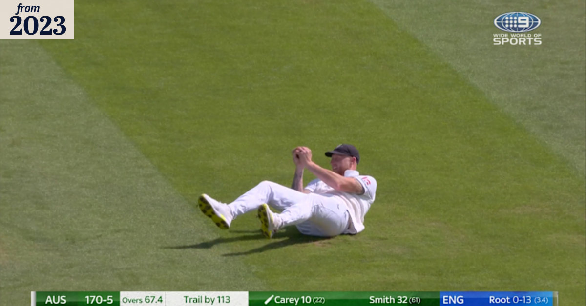 Stokes takes 100th catch in Test cricket