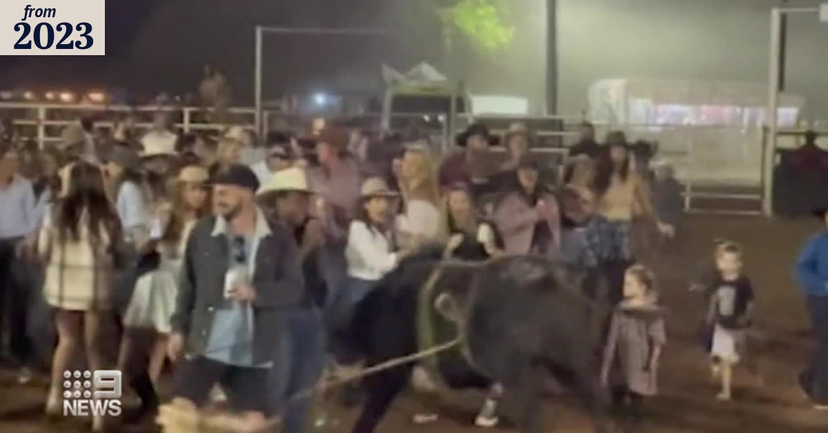 Bull runs into crowd at outback rodeo in Western Australia