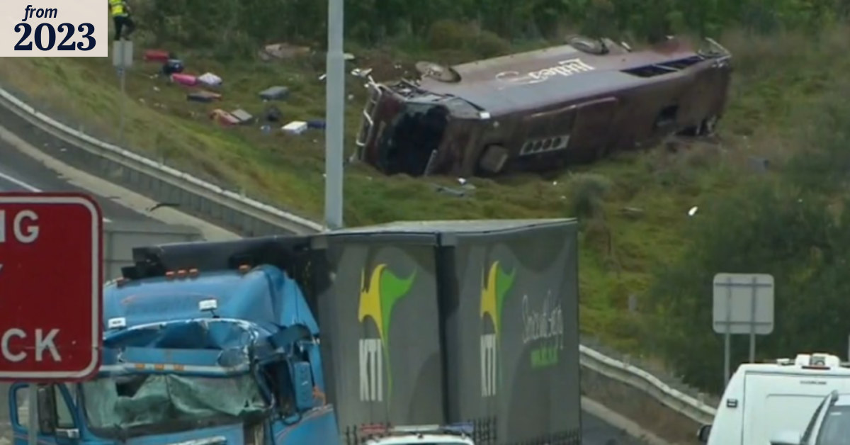 Truck driver charged over school bus crash
