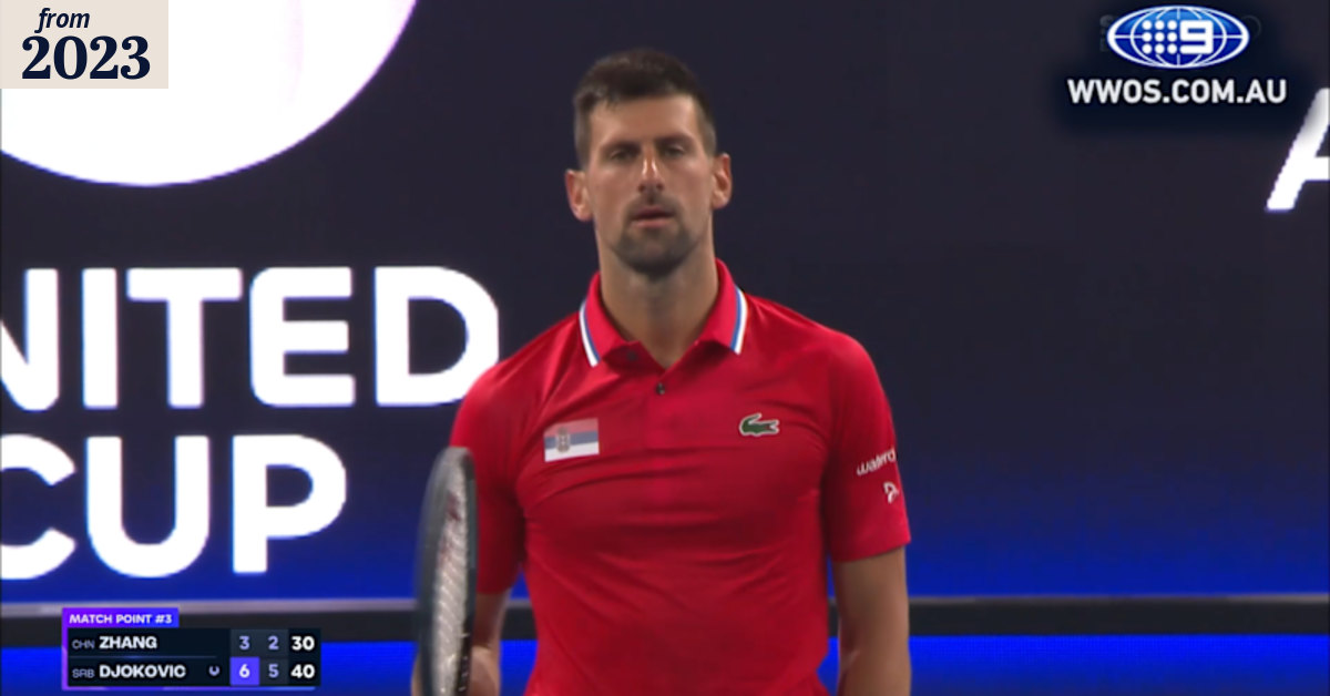 United Cup Highlights: Novak Djokovic v Zhizhen Zhang