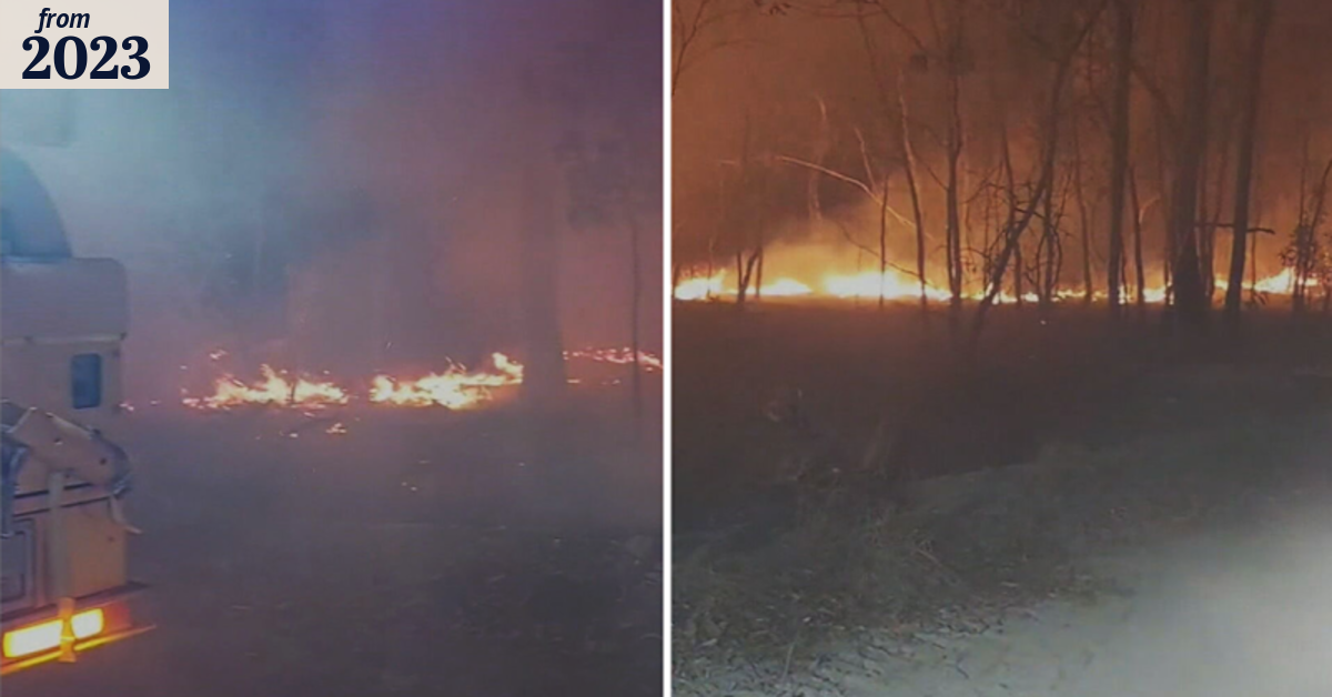 Queensland bushfire out of control