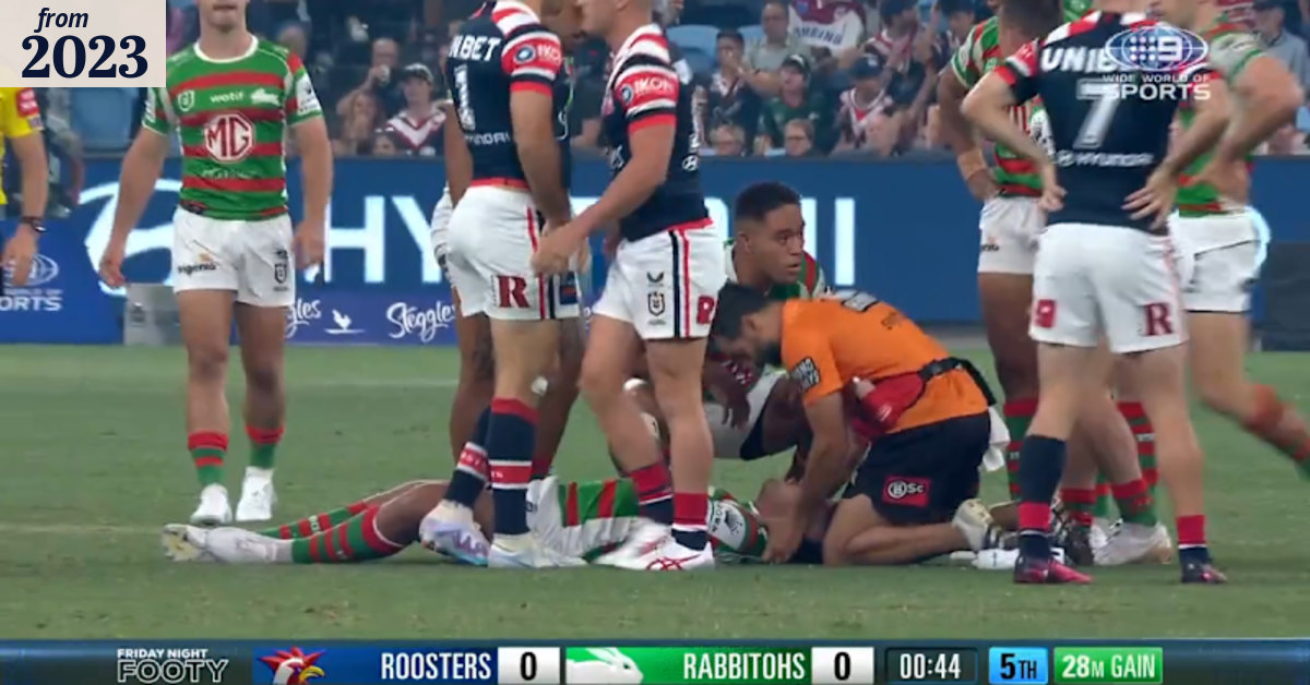 Rabbitohs rocked by first-minute knockout