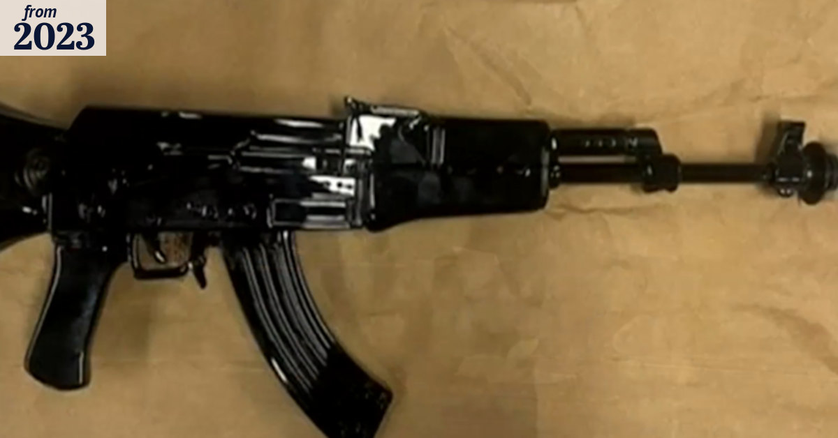 Man arrested after gun-shaped bong sparks chaos