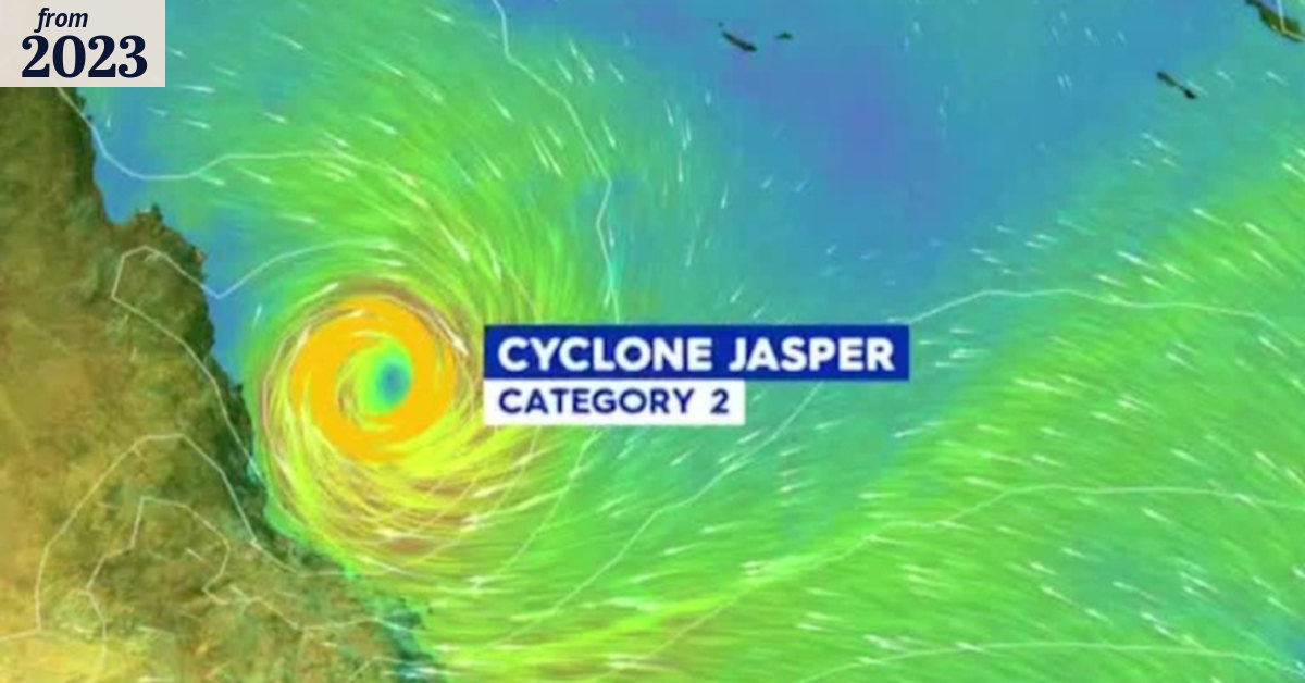 Severe weather warning for Queensland as Tropical Cyclone Jasper heads ...