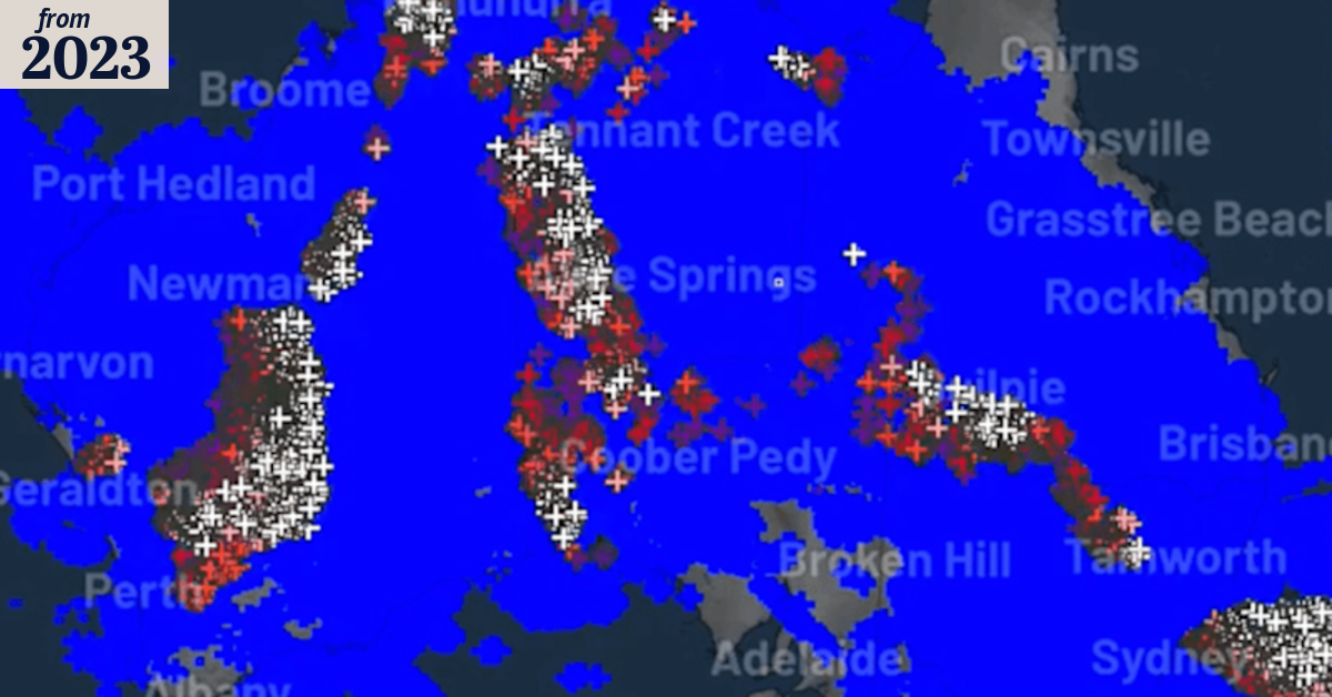 Record month for lightning in Australia