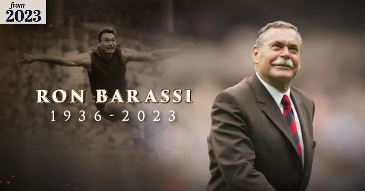 Thousands farewell AFL great Ron Barassi