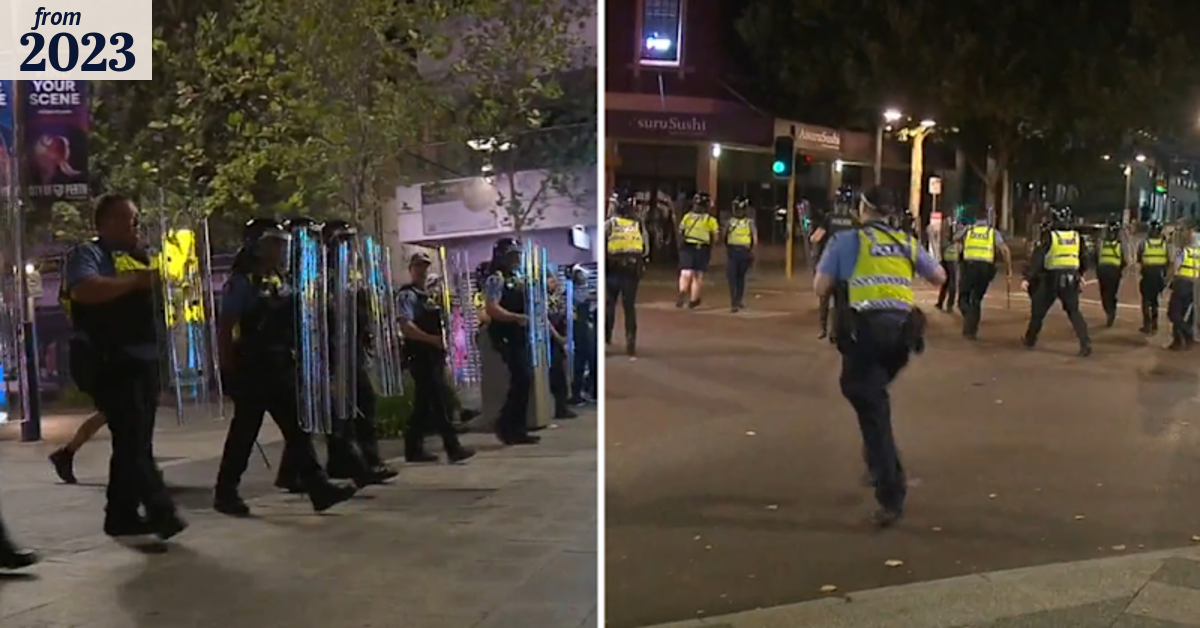 Two riots break out in Perth on Australia day