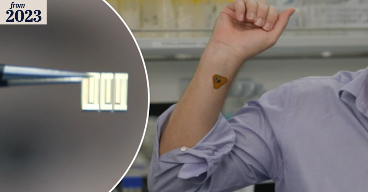 Small wearable sticker can detect health problems
