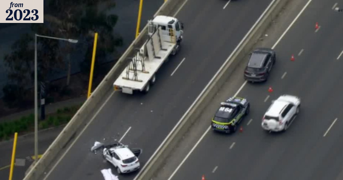 Woman dead, man in hospital after car and truck crash in Melbourne