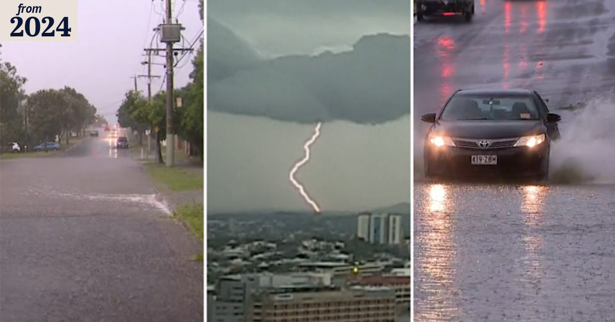 Wild storms lash south-east Queensland