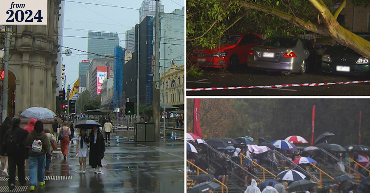 Weather warning in place after wild Melbourne storm