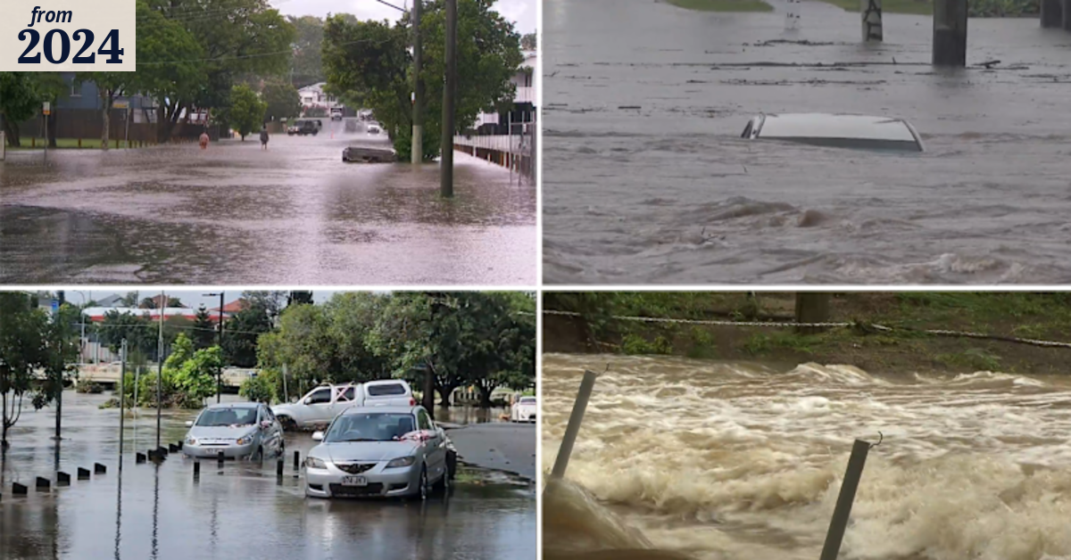 Parts of Queensland hit with worst rain in 20 years