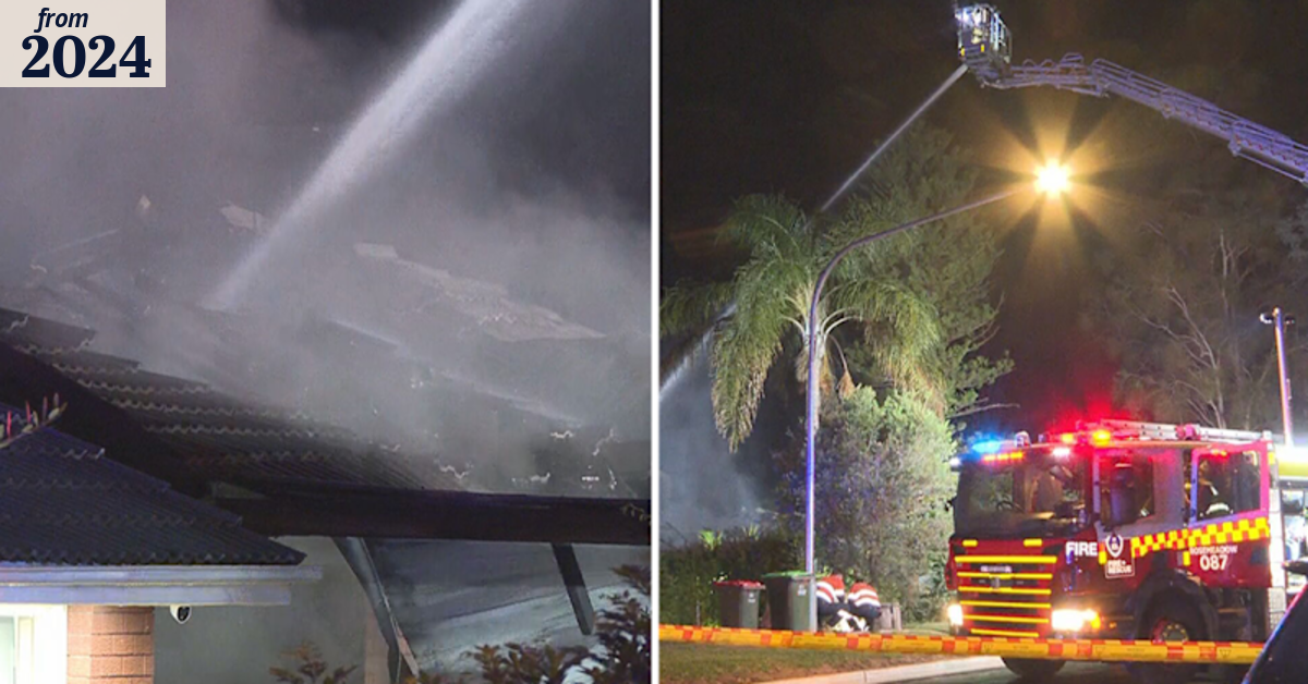House destroyed by fire in Sydney