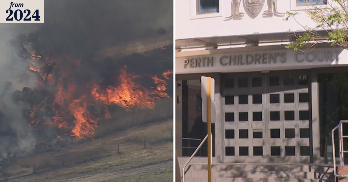 Two 14-year-olds charged over Perth fire