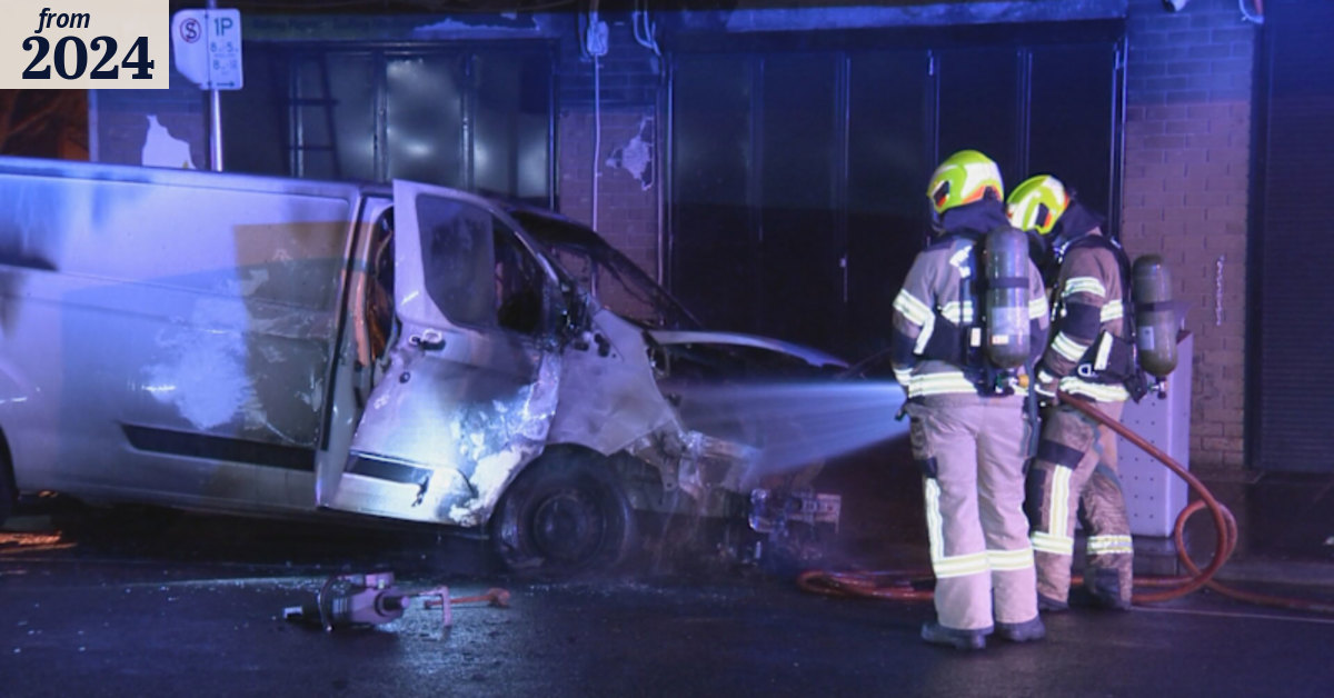 Police investigate car fire outside Glenroy tobacco shop