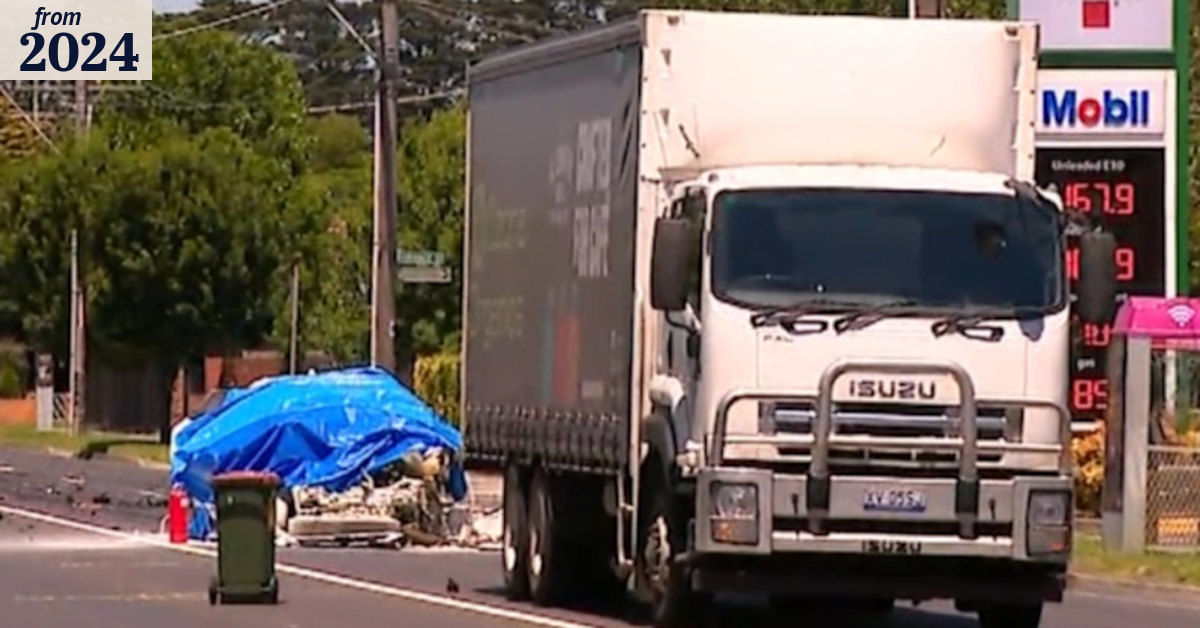 Driver dies in collision with truck in Melbourne's south-east
