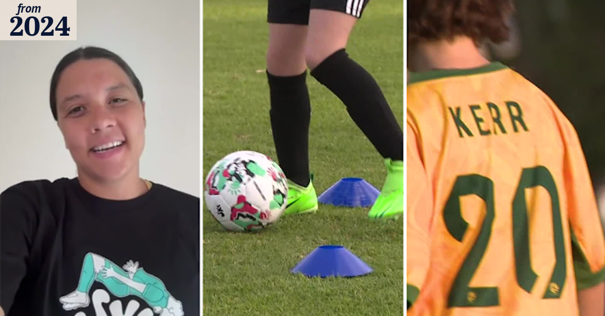 Sam Kerr opens up own football school in Perth