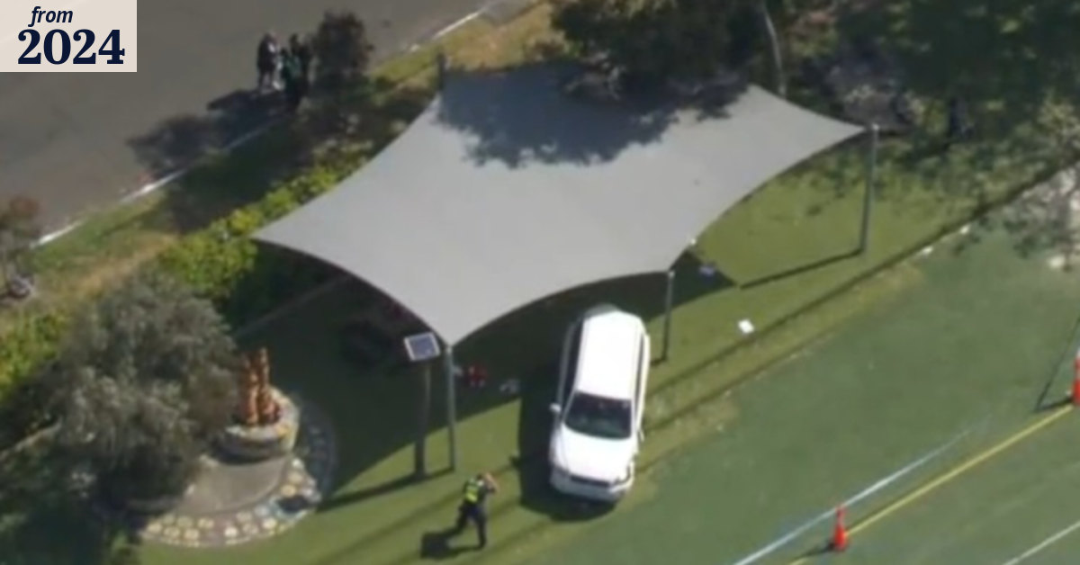 Boy dead after car crashes into Melbourne schoolyard