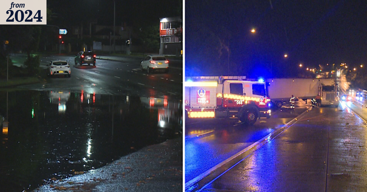 Sydney lashed by heavy rain, warning of flash flooding