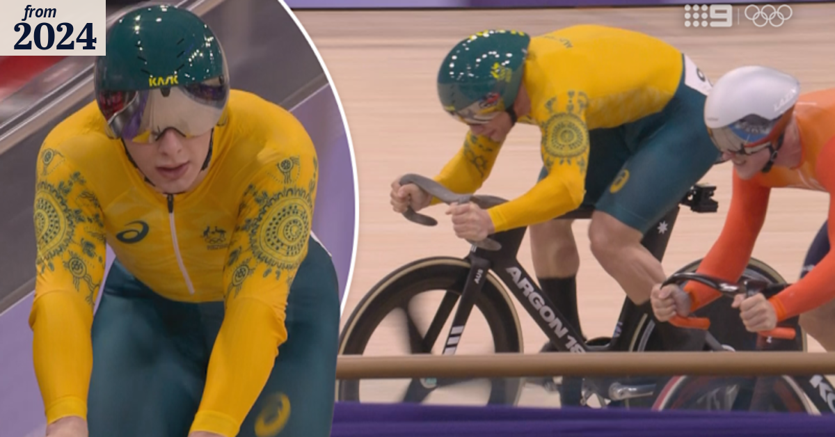 Dutch rider bumps Aussie in velodrome sprint heat