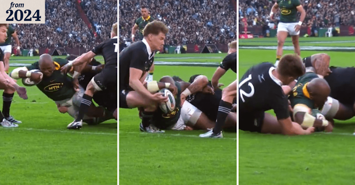 Springboks hooker awarded controversial try