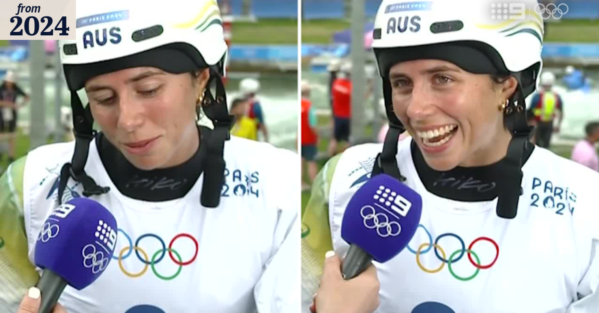 Jess Fox's cheeky sledge for younger sister Noemie after race win