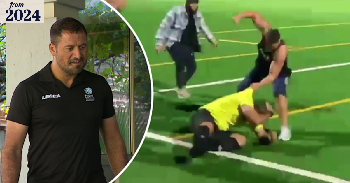 Allegedly bashed referee pleads guilty to own assault charge