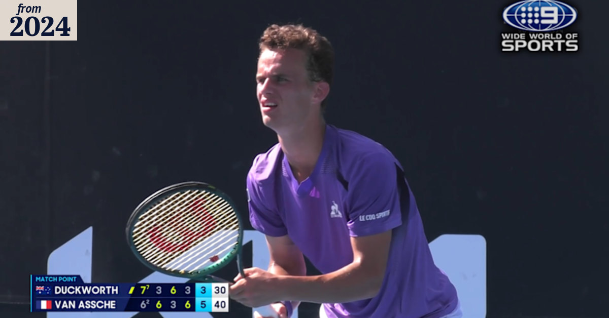 Australian Open Highlights: James Duckworth v Luca Van Assche
