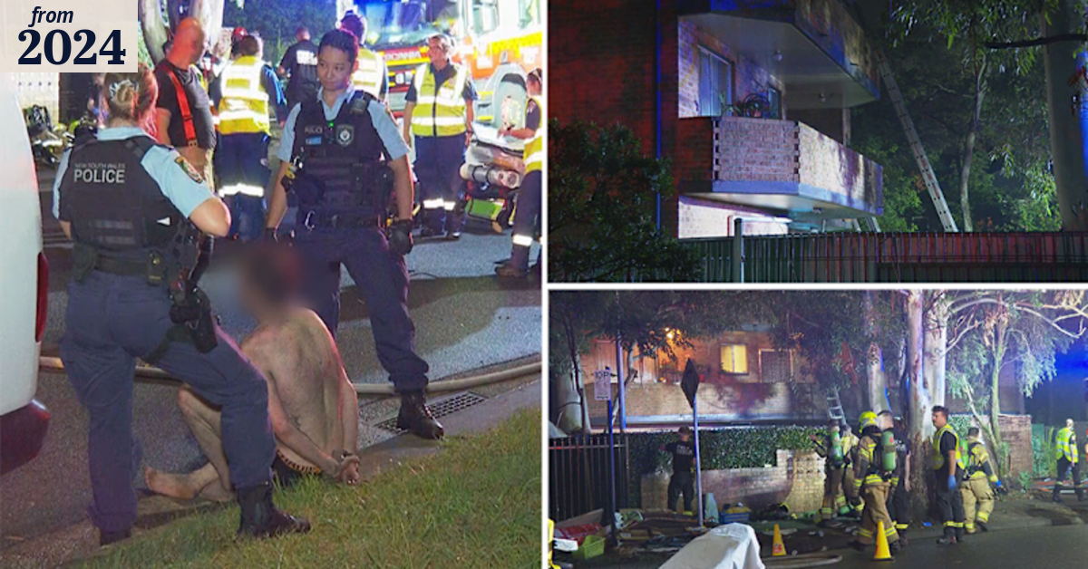 Man arrested after he allegedly assaulted firefighter during blaze at ...