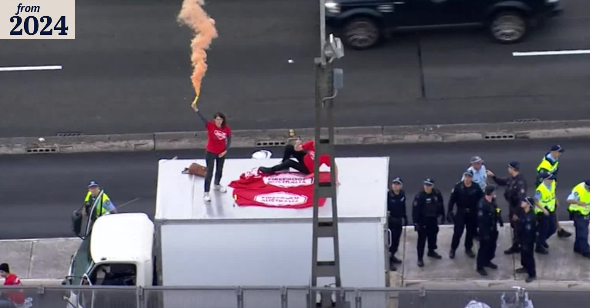 Protesters charged after blocking West Gate Bridge for hours