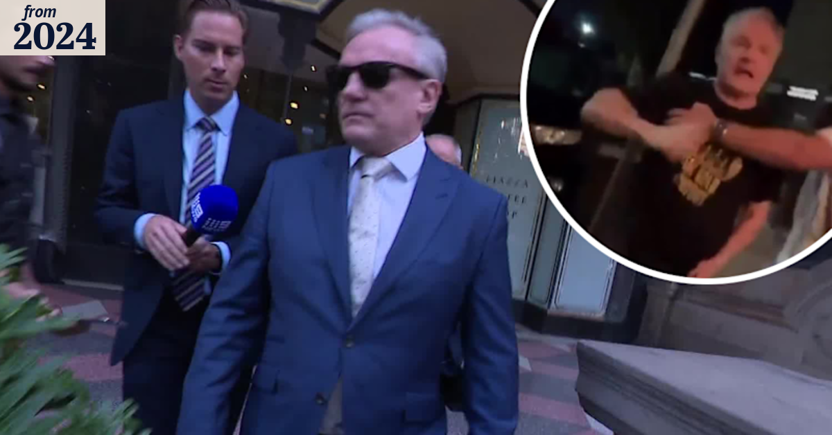 Paul Kent appears in court following affray charge
