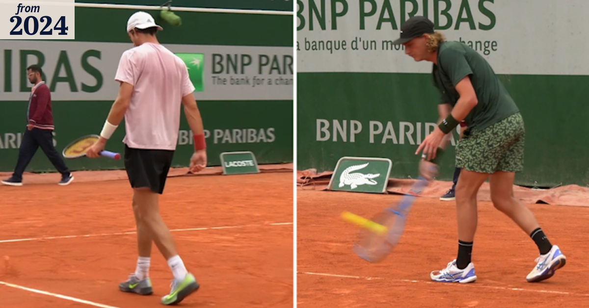 Purcell serves underarm on match point