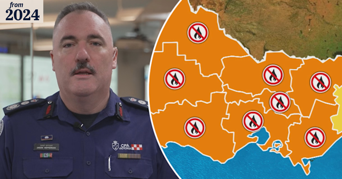 CFA chief officer warns of extreme fire risk across Victoria