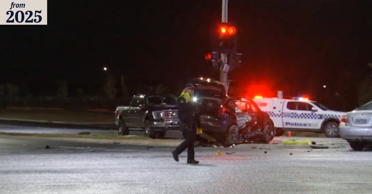 Two males fighting for life after Melbourne crash