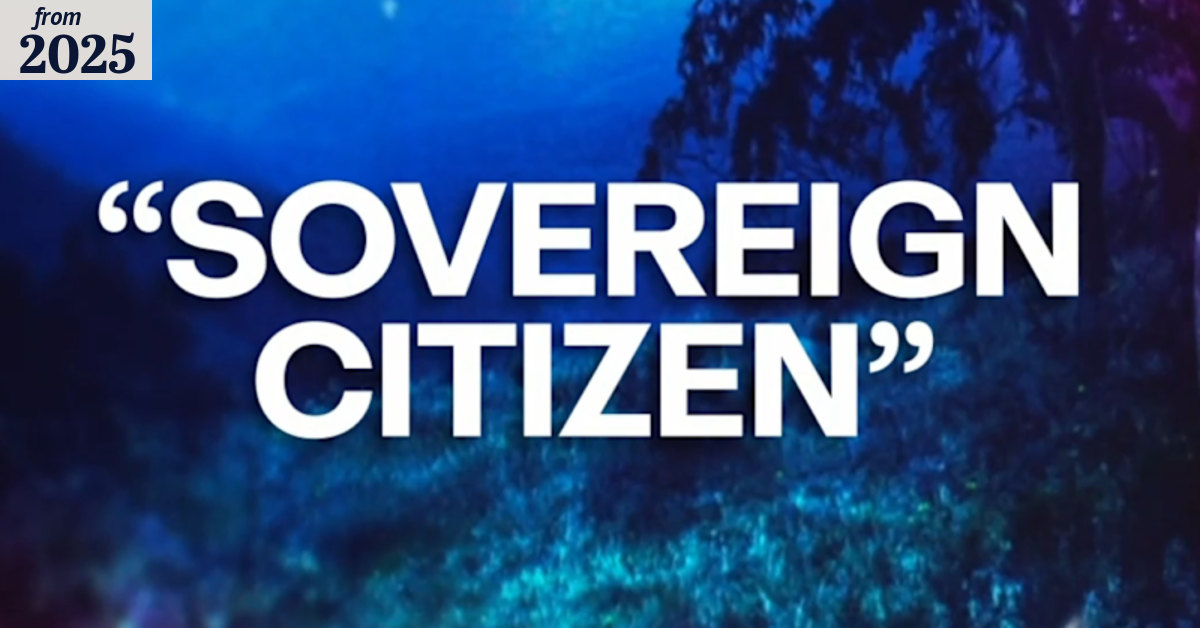 What is the 'sovereign citizen' movement?