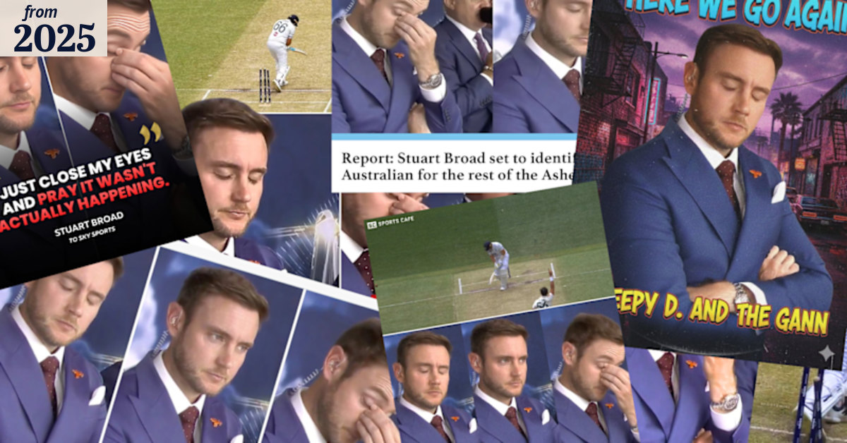 Stuart Broad becomes a viral meme - all for being honest