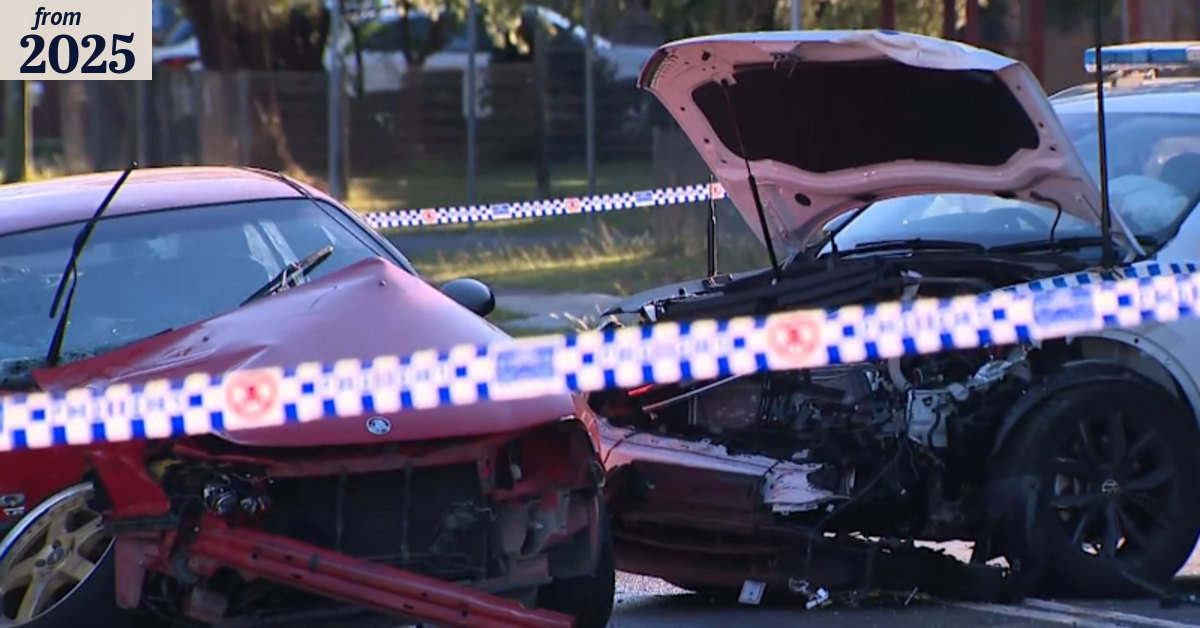 Man seriously hurt in police car crash