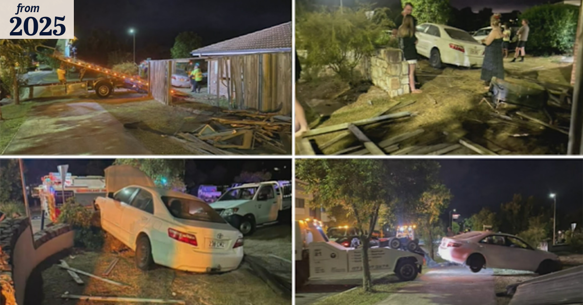 Alleged drink driver smashes into home in high speed crash