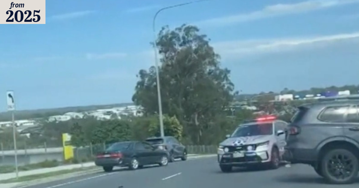 Police search for teens after unmarked cop car rammed
