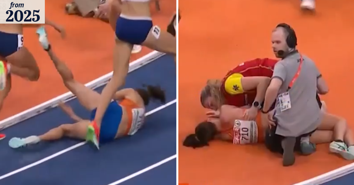 3000m runner knocked unconscious