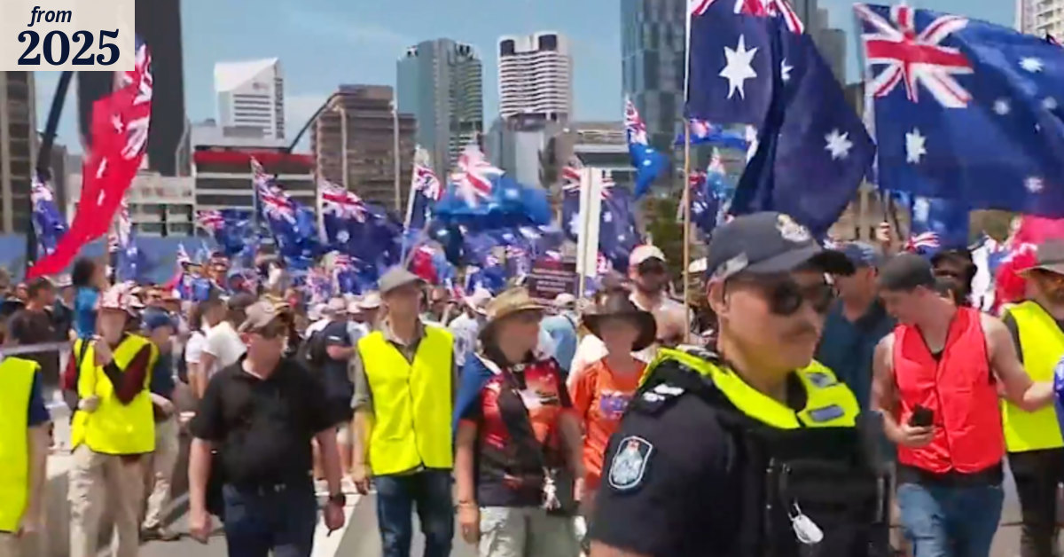 Thousands gather for protest in Brisbane