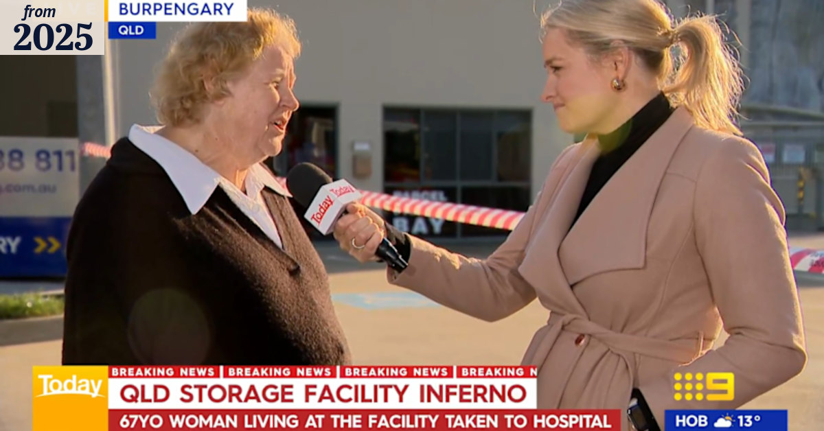 Homeless woman's devastating interview after losing everything in fire