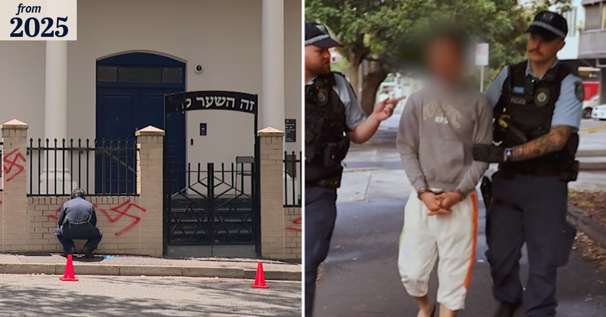 Man arrested over alleged arson attack at Sydney synagogue