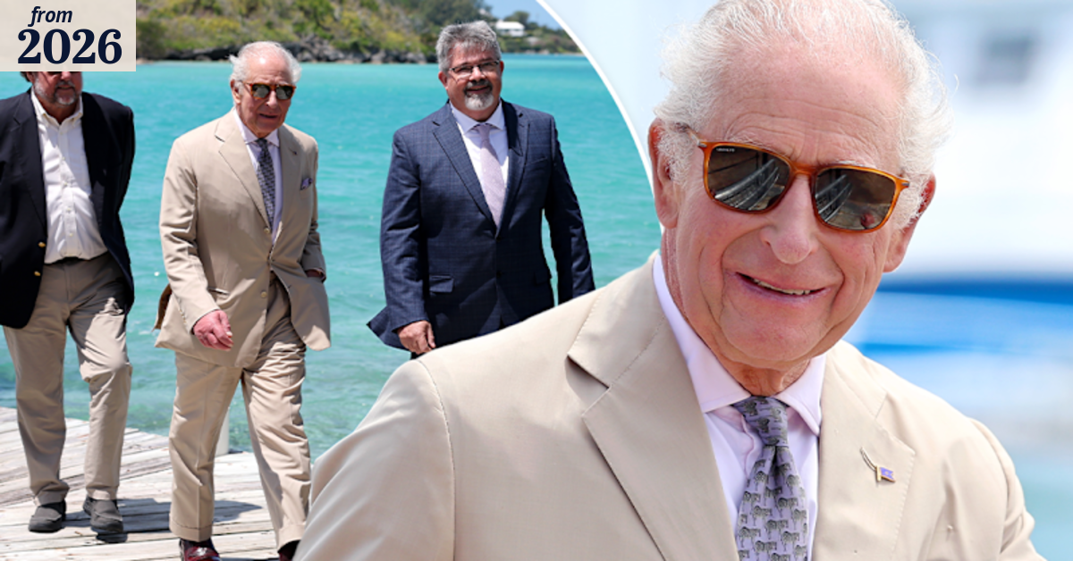 King Charles arrives in Bermuda