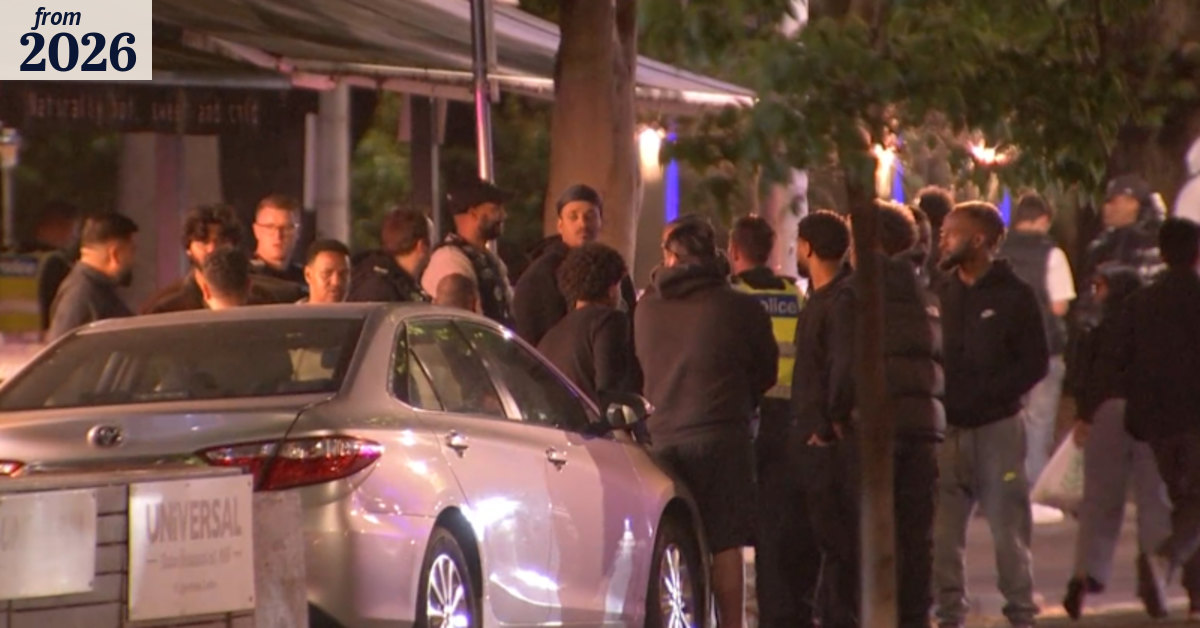 Two men in hospital after machete stabbing in Melbourne