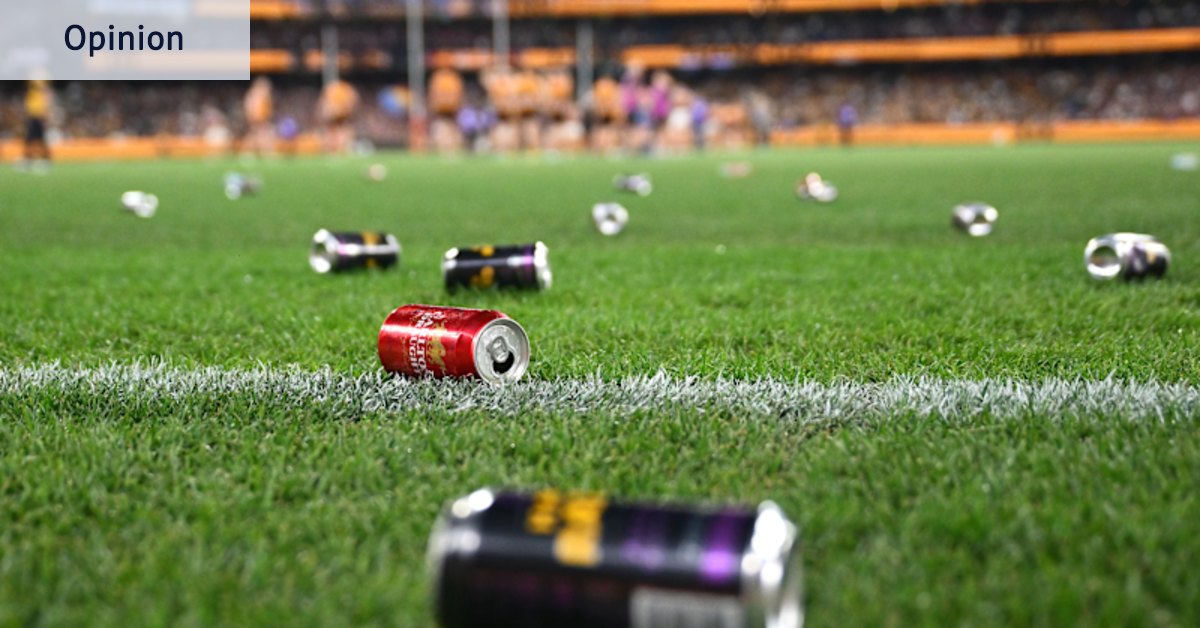 Spectators hurling projectiles at match officials is wrong, and should never happen
