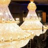 Silk Road's crystal chandeliers.