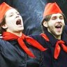 Baltic states.  Pioneers (Soviet Scouts) sing a song at the Soviet Sculpture Garden, dubbed "Stalin World," in the Lithuanian city of Grutas