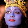 A dancer dressed for the Diwali festival. There's nothing like India in festival mode.